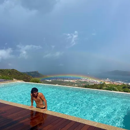Deluxe In Amaca Angolo Di Paradiso Con Piscina Riscaldata E Sauna A Raggi Infrarossi Gæstehus Arzachena